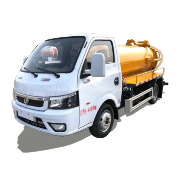 Kleine Dongfeng Vakuumabwasser und Abwassersaugwagen Abwasser -Fäkallastwagen